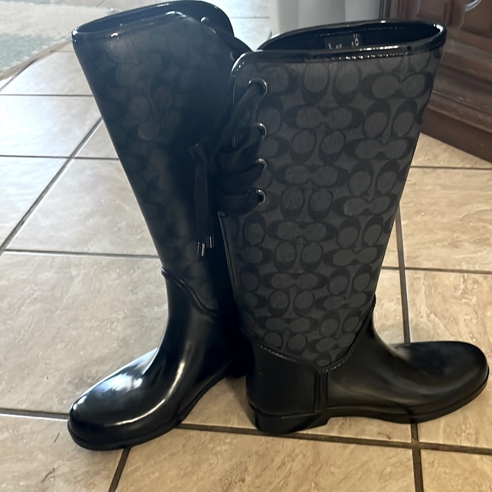 COACH rain boots